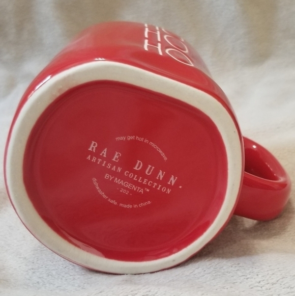 Rae Dunn Ho Ho Ho Christmas Holiday Coffee Mug. Red w/ White Letters. NWT. - Picture 4 of 4